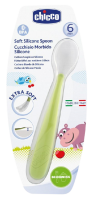 Lžička silikon Soft 6m+ - zelená