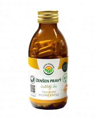 Salvia Paradise Ženšen pravý 6letý - ginseng BIO 120 kapslí