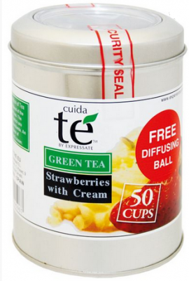 Cuida Te Čaj sypaný zelený Smetanové jahody 100 g
