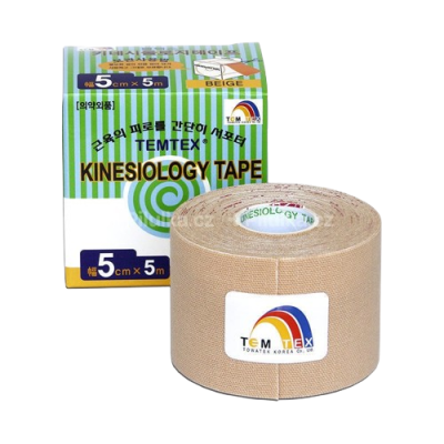 Tejp. TEMTEX kinesio tape béžová 5cmx5m Tejp. TEMTEX kinesio tape béžová 5cmx5m