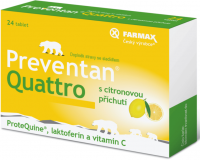 Preventan Quattro s citronovou příchutí 24 tablet