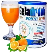 Geladrink FORTE HYAL práškový nápoj pomeranč 420g