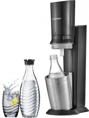 Sodastream Crystal Black/Metal výrobník vody soda