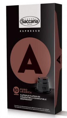Saccaria caffé Nespresso kapsle Arabica 10 ks