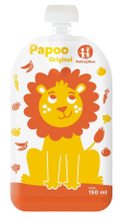 Petite&mars kapsička na jídlo Papoo Original 6ks Lion