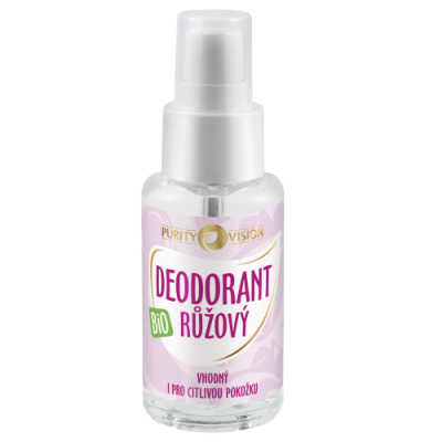 Purity Vision Růžový deokrystal spray BIO 50 ml