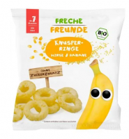 Freche Freunde BIO Křupavé kroužky proso banán 20g