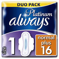 Always Vložky Ultra Platinum Normal Duo 16 ks