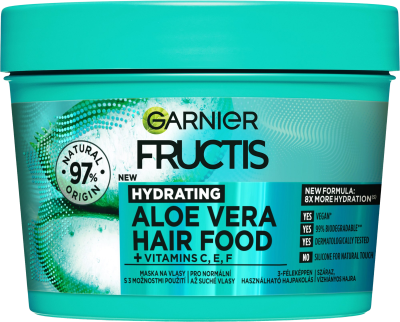 Garnier Fructis Aloe Vera Hair Food pro normální až suché vlasy 390 ml Garnier Fructis Aloe Vera Hair Food pro normální až suché vlasy 390 ml