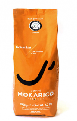 Mokarico Columbia zrnková káva 1kg