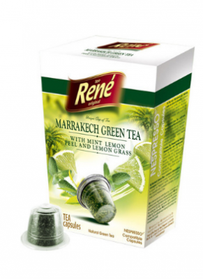 René zelený čaj Marrakech s mátou kapsle pro Nespresso 10ks