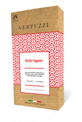 Vertuzzi Sicily Organic kompostovatelné kapsle pro Nespresso 10 ks