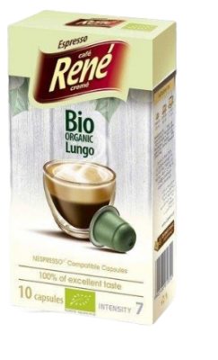 René BIO organic Lungo kompostovatelné kapsle pro Nespresso 10ks