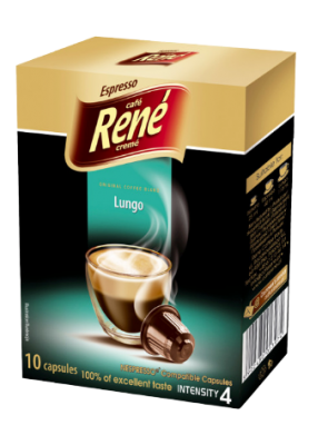 René Espresso Lungo kapsle pro Nespresso 10ks