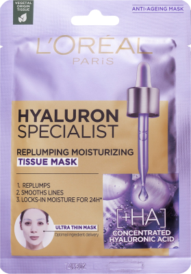 L'Oréal Hyaluron Specialist textilní pleťová maska 30 ml