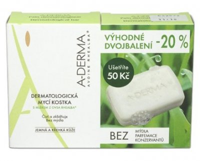 A-Derma Dermatologická kostka 2x100g 1 x 200 g