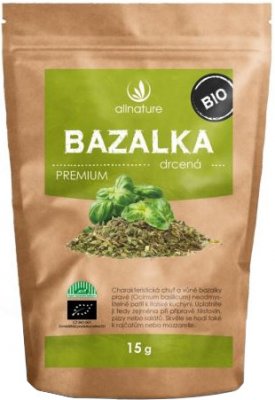 Allnature Bazalka drcená BIO 15g