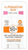 Alphanova BIO Opalovací krém v tyčince SPF 50 růžový 12g