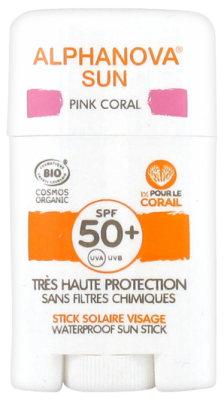 Alphanova BIO Opalovací krém v tyčince SPF 50 růžový 12g
