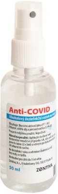 Anti-COVID Alkoholový dezinfekční roztok na ruce 50ml
