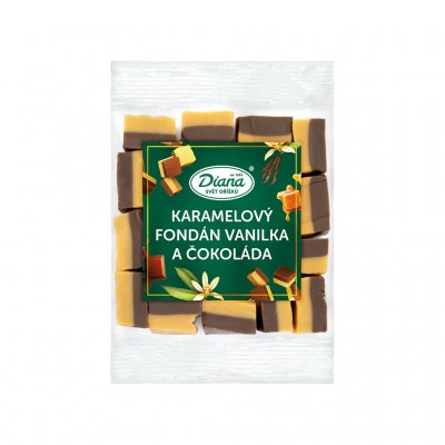 Diana Company Karamelový fondán vanilka a čokoláda 100g