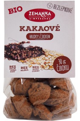 Bezlepkové čirokové bio sušenky vločkové s kakaem