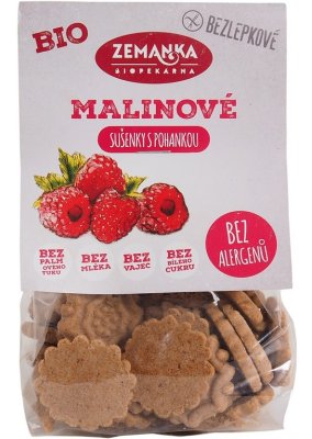 Zemanka BIO Bezlepkové sušenky pohankovo-malinové 100 g