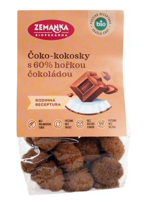 Bio čoko-kokosky s FAIR-TRADE čokoládou