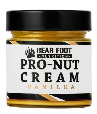 Bear Foot Pro-Nut Cream arašídové máslo s proteinem vanilka 250 g