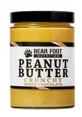 Bear Foot BF-arašídový krém s bílou čokoládou a kousky arašídů 550 g - Bear Foot Peanut Butter arašídový krém bílá čokoláda kousky arašídů 550 g