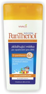 PANTHENOL 6% zklidňující mléko po opalování pro děti 200ml