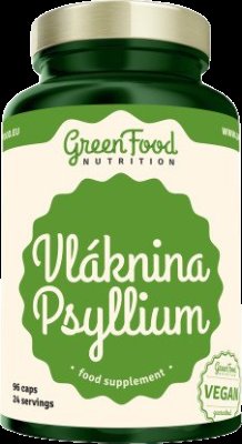 GreenFood Nutrition Vláknina Psylium 96cps