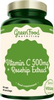 Green Food nutrition Vitamín C + extrakt z šípků 60 vegan kapslí