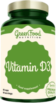GreenFood Nutrition Vitamín D3 60cps GreenFood Nutrition Vitamín D3 60cps