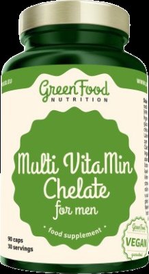 GreenFood Nutrition Multi VitaMin Chelate pro muže 90cps