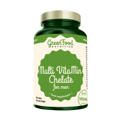 GreenFood Nutrition Multi VitaMin Chelate pro muže 90 kapslí
