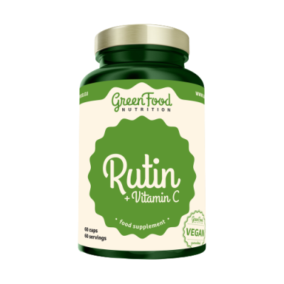 GreenFood Nutrition Rutin+Vitamin C 60 kapslí