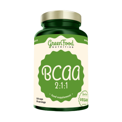 GreenFood Nutrition BCAA 2:1:1 120 kapslí