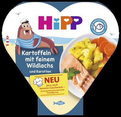 HIPP Brambory se zeleninou a jemným lososem 250 g