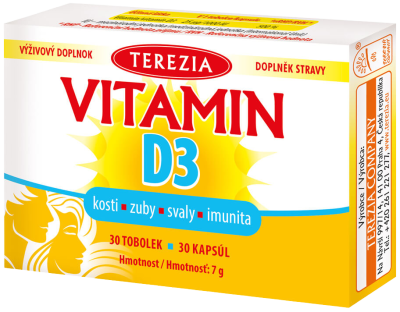 TEREZIA Vitamín D3 1000 IU 30 tobolek