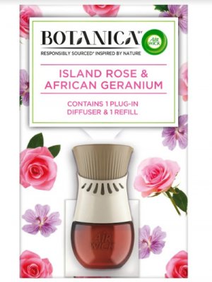Air Wick Botanica Elektrický osvěžovač vzduchu s náplní Exotická růže a africká pelargónie 19 ml