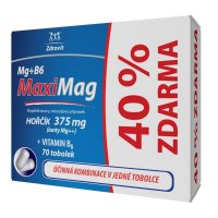 Zdrovit MaxiMag Hořčík 375 mg+B6 40% Zdarma 70 tobolek