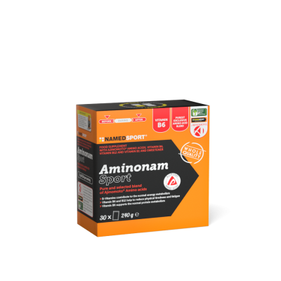 NAMEDSPORT AMINONAM SPORT, obohacená směs esenciálních aminokyselin, 240g, 30sáčků