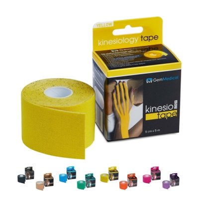 GM Kinesio tape 5 cmx5 m tejpovací páska žlutá