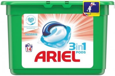 Ariel gelové kapsle Sensitive 14ks