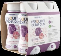 Resource Diabet Plus Jahoda 4x200ml