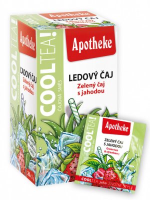 Apotheke CoolTea Zelený čaj s jahodou 20x2g