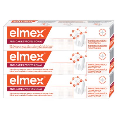 ELMEX Anti-Caries Protection Professional Zubní pasta 3 x 75 ml