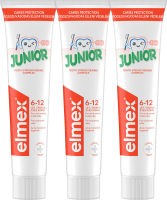 Elmex Zubní pasta Junior 3x 75ml