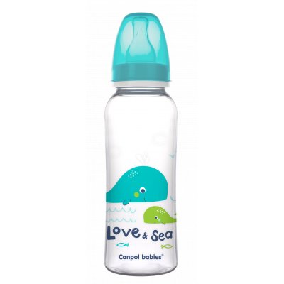 Canpol babies Láhev s potiskem Love&Sea 250ml